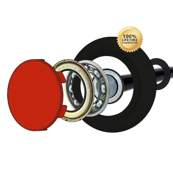 DURA-LIFT Titan Premium 2 in. Sealed Nylon Garage Door Roller with 4 in. Corrosion Resistant Stem (10-Pack)