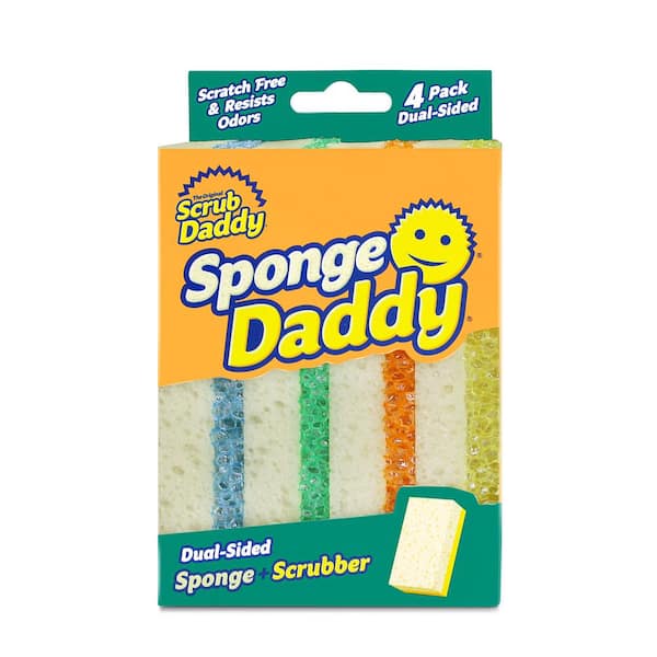 Scrub Daddy Colors Sponges 4-Count 810044130492 - The Home Depot