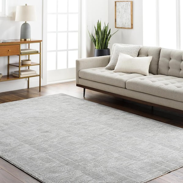 Masterpiece Gray Traditional 9 ft. x 12 ft. Indoor Area Rug