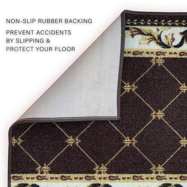 Trellis French Brown 31 in. W x 40 ft. L Runner Rug/Stair Runner 104 sq. ft.