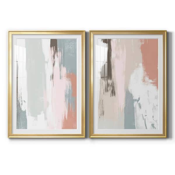 Wexford Home Sandstone Peel III by Wexford Homes 2-Pieces Framed Abstract Paper Art Print 18.5 in. x 24.5 in.