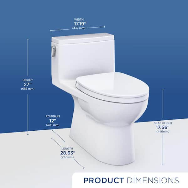 TOTO Redington 12 in. Rough In 1-Piece 1.28 GPF Single Flush
