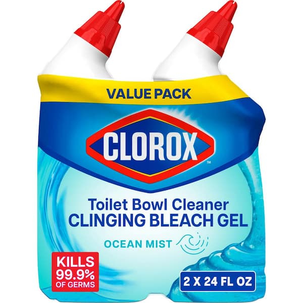 24 oz. Ocean Mist Toilet Bowl Cleaner Clinging Bleach Gel (1-Pack) (2-Count)