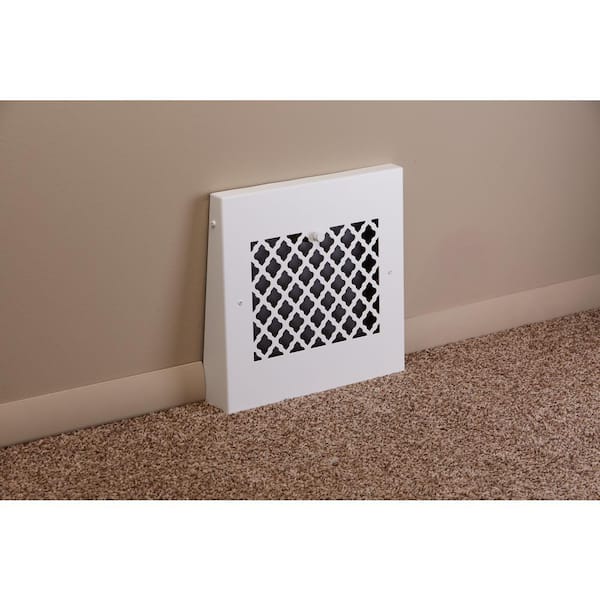 SteelCrest Tuscan 13 in. x 12 in. Steel Gravity Baseboard Floor