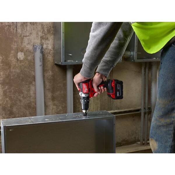 Milwaukee - M18 18-Volt Lithium-Ion Brushless Cordless 1/2 in. Compact Hammer Drill (Tool-Only)