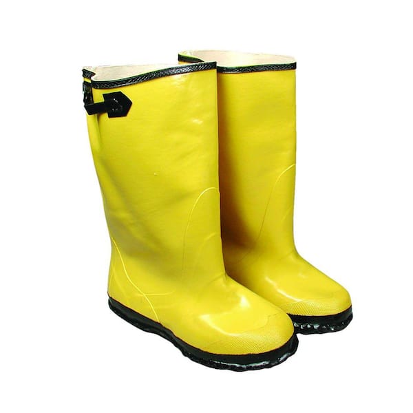 West Chester Size 13 Yellow Slush Boot Black Buckle and Sole