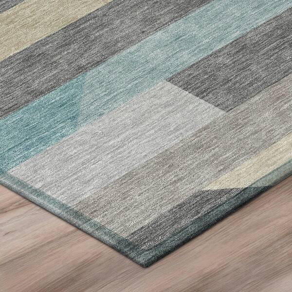 Chantille Machine Washable Indoor/Outdoor Abstract ACN3113 Gray 3 ft. x 4 ft. Area Rug