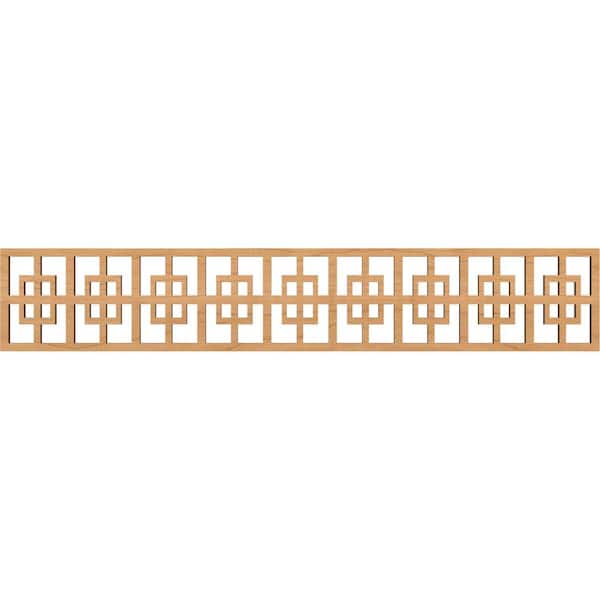 Ekena Millwork Cambridge Fretwork 0.375 in. D x 46.625 in. W x 8 in. L Maple Wood Panel Moulding