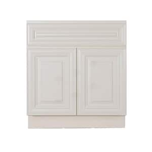 Princeton Assembled 24 in. W x 21 in. D x 33 in. H Bath Vanity Cabinet with 2-Doors Off-White