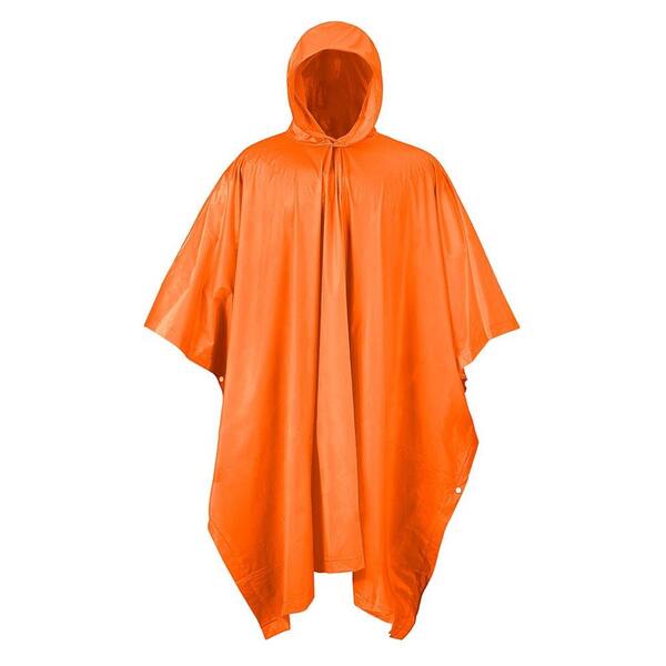 Mossi Blaze Orange PVC Rain Poncho