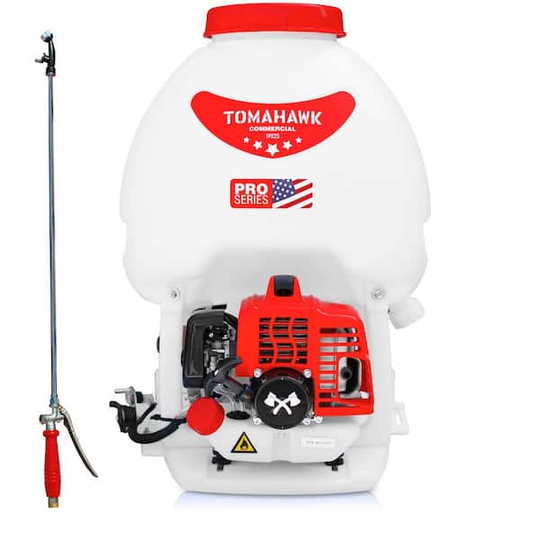 Tomahawk Power 5 Gal. Gas Power Backpack Sprayer with Twin Tip Nozzle for Pesticide, Disinfectant and Fertilizer
