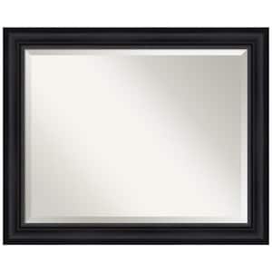 Astor 33 in. x 27 in. Modern Rectangle Framed Black Bathroom Vanity Mirror