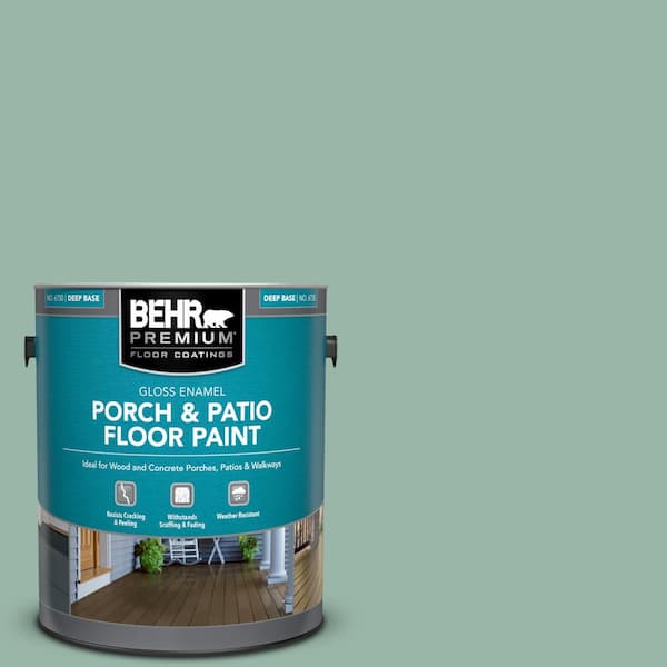 BEHR PREMIUM 1 gal. #S420-3 Nile River Gloss Enamel Interior/Exterior Porch and Patio Floor Paint