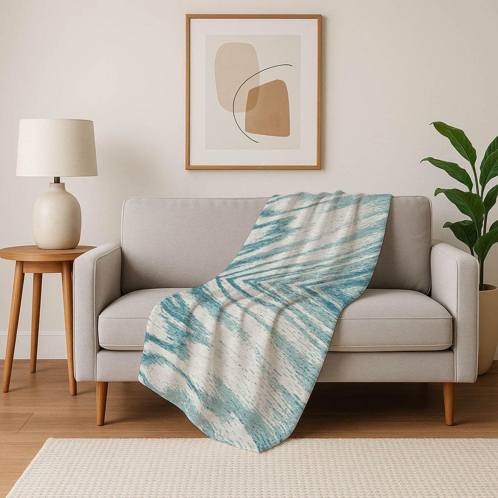 Premium Machine Washable ASB876 Teal 50 in. x 70 in. Sherpa Throw Blanket price history on PriceWatchPro