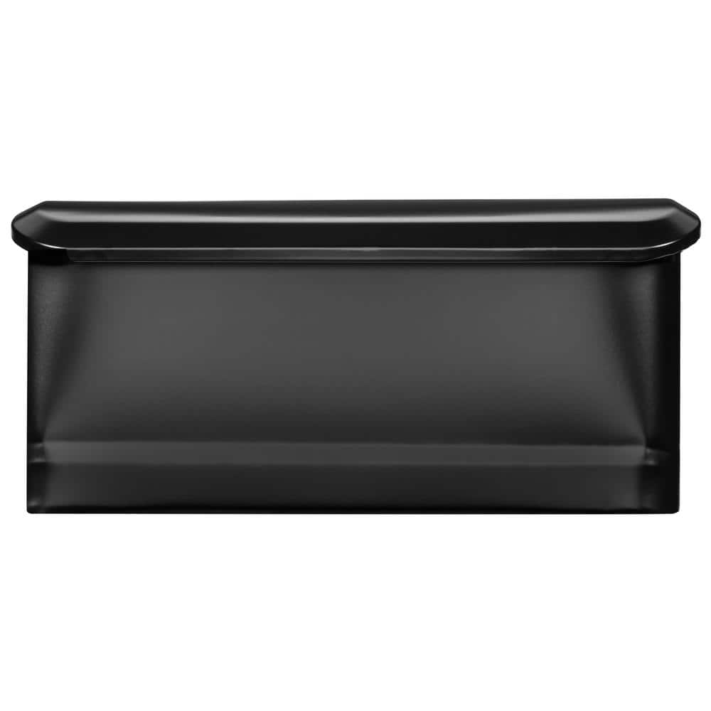 Cielo Black Small Steel Wall Mount Mailbox