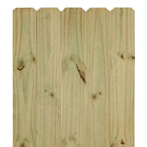 1 in. x 6 in. x 8 ft. Pressure-Treated Pine Dog-Ear Fence Picket