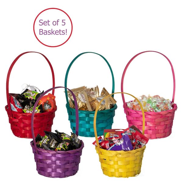 Gift Basket Bags: cheapest Set Five Assorted Seasonal Designs, Mesh top reusable gift bags.