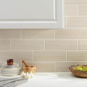 Developed by Nature Chenille 4-1/4 in. x 12-7/8 in. Glazed Ceramic Subway Wall Tile (0.38 sq. ft./each)