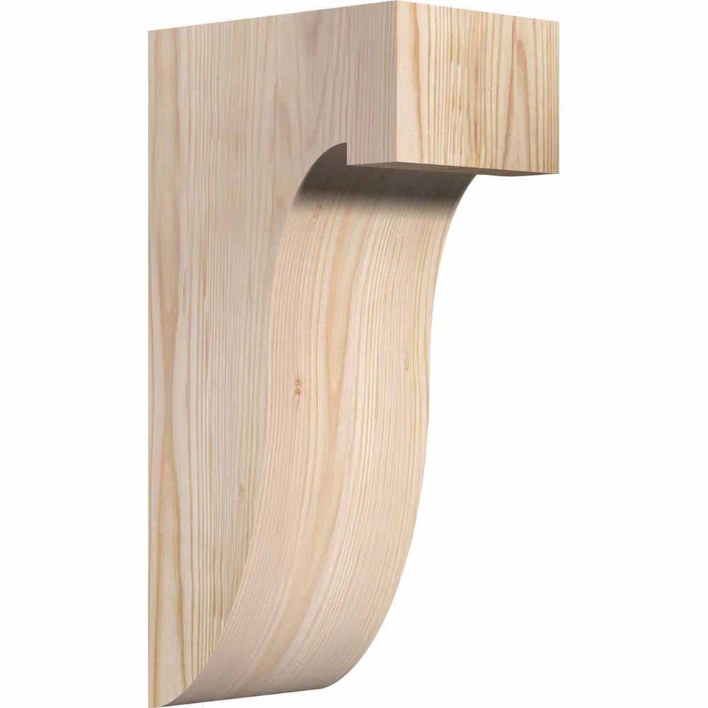 16" Smooth Douglas Fir Rustic Wood Corbel