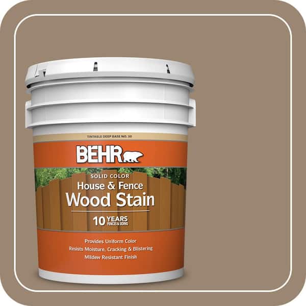 5 gal. #SC-153 Taupe Solid Color House and Fence Exterior Wood Stain