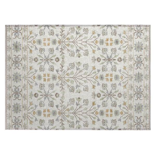 Chantille Machine Washable Indoor/Outdoor Abstract ACN3048 Ivory 3 ft. x 4 ft. Area Rug