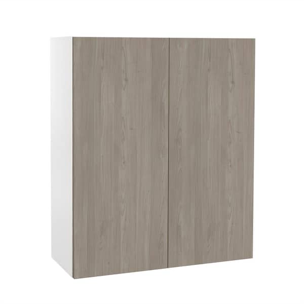 Cambridge Quick Assemble Modern Style, Grey Nordic 27 x 36 in. Wall Kitchen Cabinet (27 in. W x 12 D x 36 in. H)