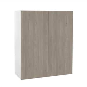 Quick Assemble Modern Style, Grey Nordic 36 x 42 in. Wall Kitchen Cabinet, 2 Door (36 in. W x 12 D x 42 in. H)