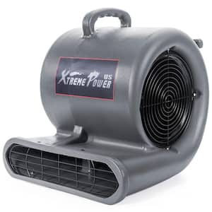 3/4 HP 1450 CFM 3-Speed Portable Blower Fan Air Mover Carpet Dryer with Built-in Outlets