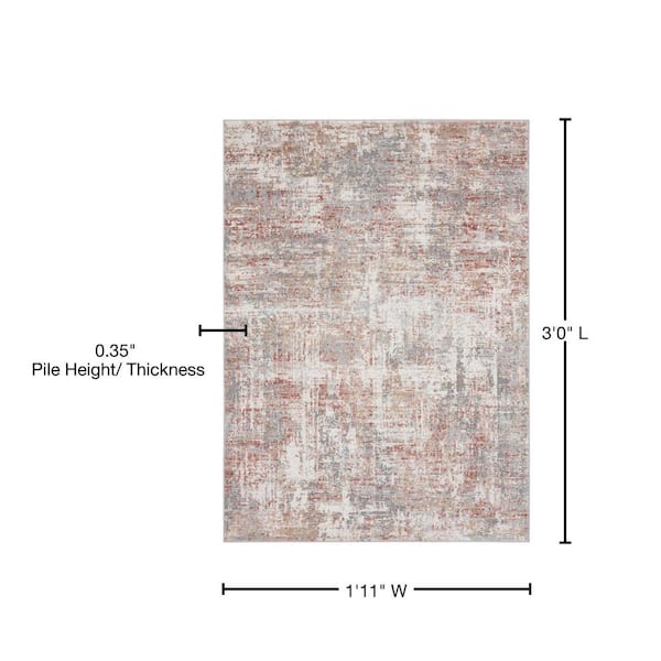 Austin Elegance Rust 1 ft. 11 in. x 3 ft. Accent Rug