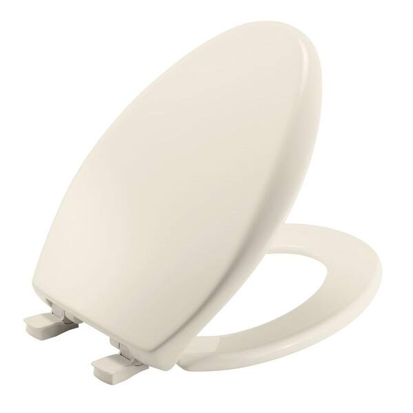 Church Affinity Elongated Closed Front Toilet Seat in Biscuit