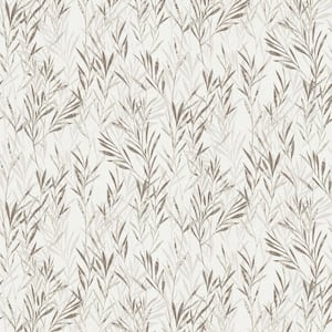 BoTanical Taupe Vinyl Peelable Roll (Covers 57.8 sq. ft.)