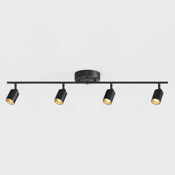 Vidalite Shura Black 4-Light Track Light with Rotatable Heads