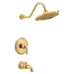 Weymouth M-CORE 3-Series 1-Handle Tub and Shower Trim Kit in Brushed Gold (Valve Not Included)