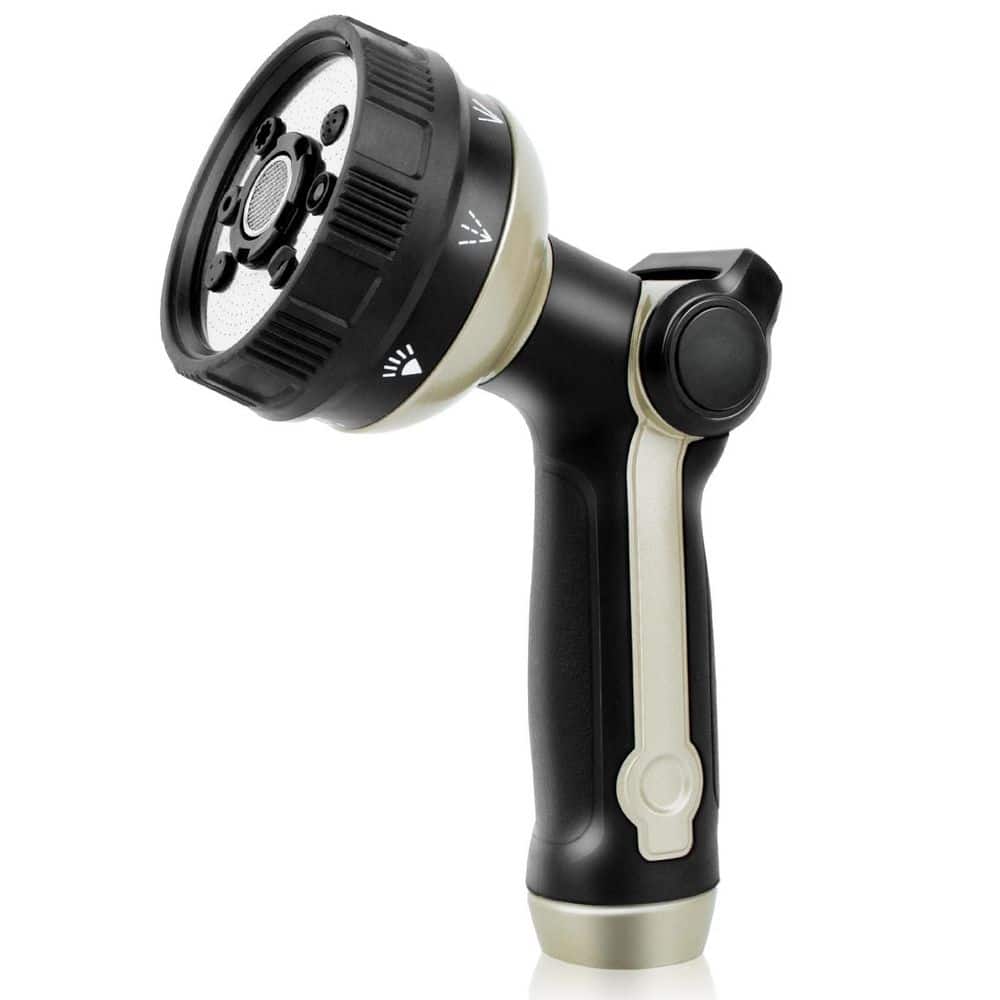 Full Shower Hose Nozzle, Metal Spray Nozzle for Garden Hose, 8 Spray Patterns, Water Hose nozzle with Thumb Control price history on PriceWatchPro