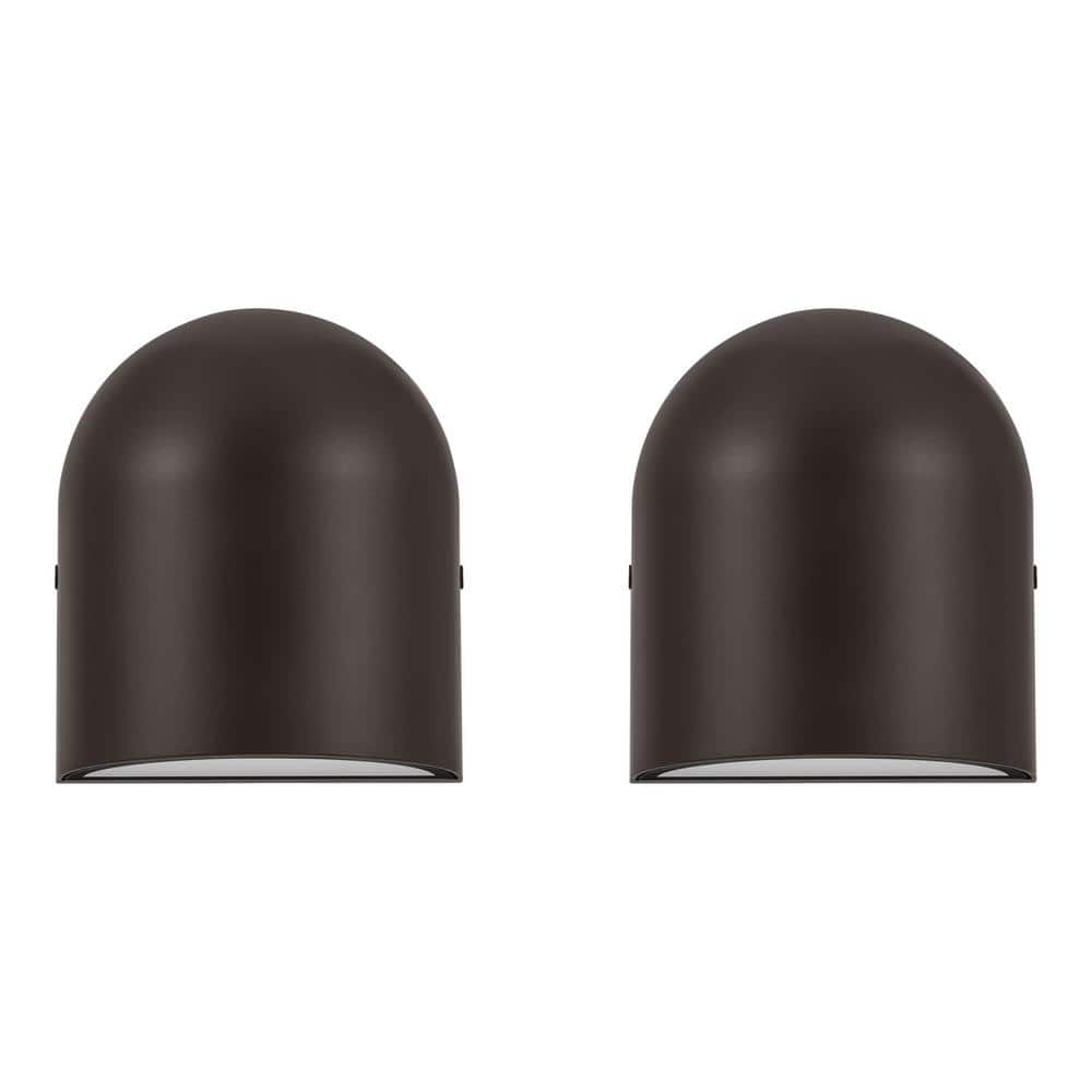 Maxim Lighting Townhouse 12-in H Galaxy Bronze/Rose Gold Dark Sky LED Outdoor Wall Light