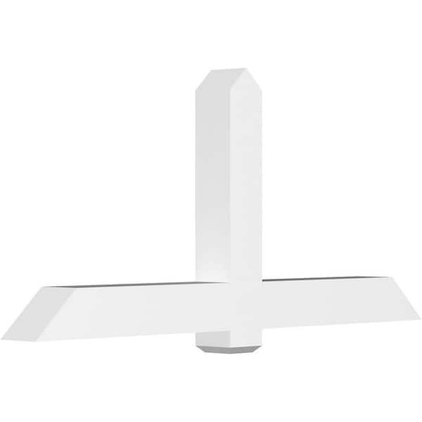 Ekena Millwork Eugene 72 in. W x 33 in. H x 6 in. D Signature Polyurethane Bracket