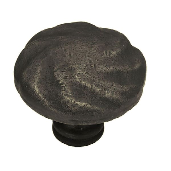 Liberty Rustique 1-1/2 in. (38mm) Distressed Oil Rubbed Bronze Round Cabinet Knob