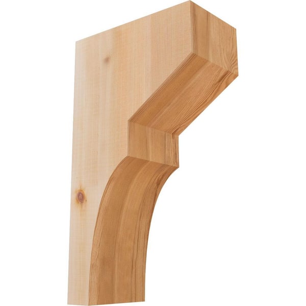 Ekena Millwork 5-1/2 in. x 10 in. x 18 in. Western Red Cedar Monterey Smooth Corbel