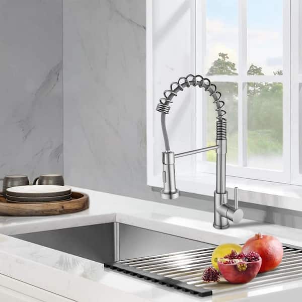 Maincraft Single-Handle High Arc Pull Down Sprayer Kitchen Faucet