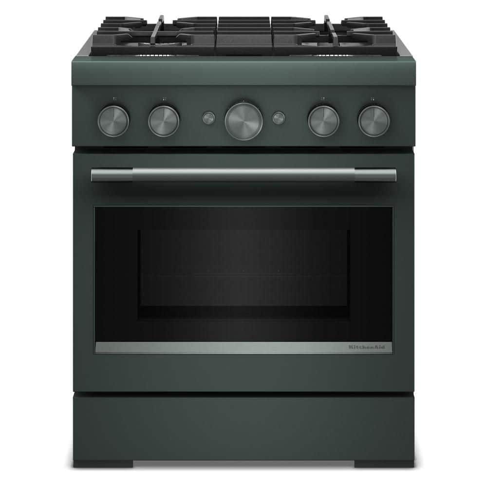30 in. 4 Burners Commercial-Style Dual Fuel Range in Juniper with No Preheat Air Fry Mode price history on PriceWatchPro