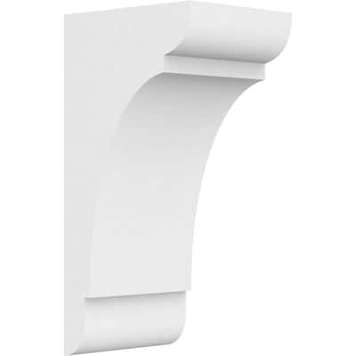 3 in. x 8 in. x 4 in. Standard Olympic Architectural Grade PVC Corbel