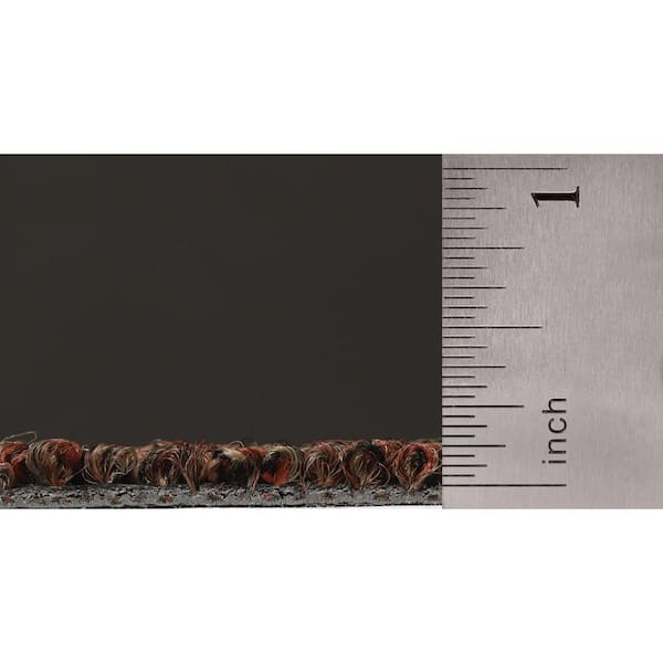 8 in. x 8 in. Textured Loop Carpet Sample - Advance -Color - Terracotta