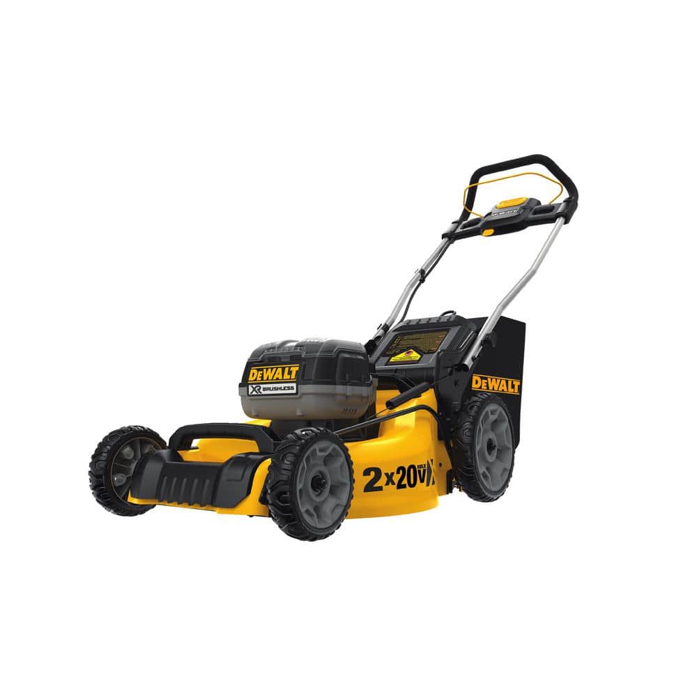Dewalt 20 In 20v Max Lithium Ion Cordless Walk Behind Push Lawn Mower With 2 5 0ah Batteries And Charger Included Dcmw220p2 The Home Depot