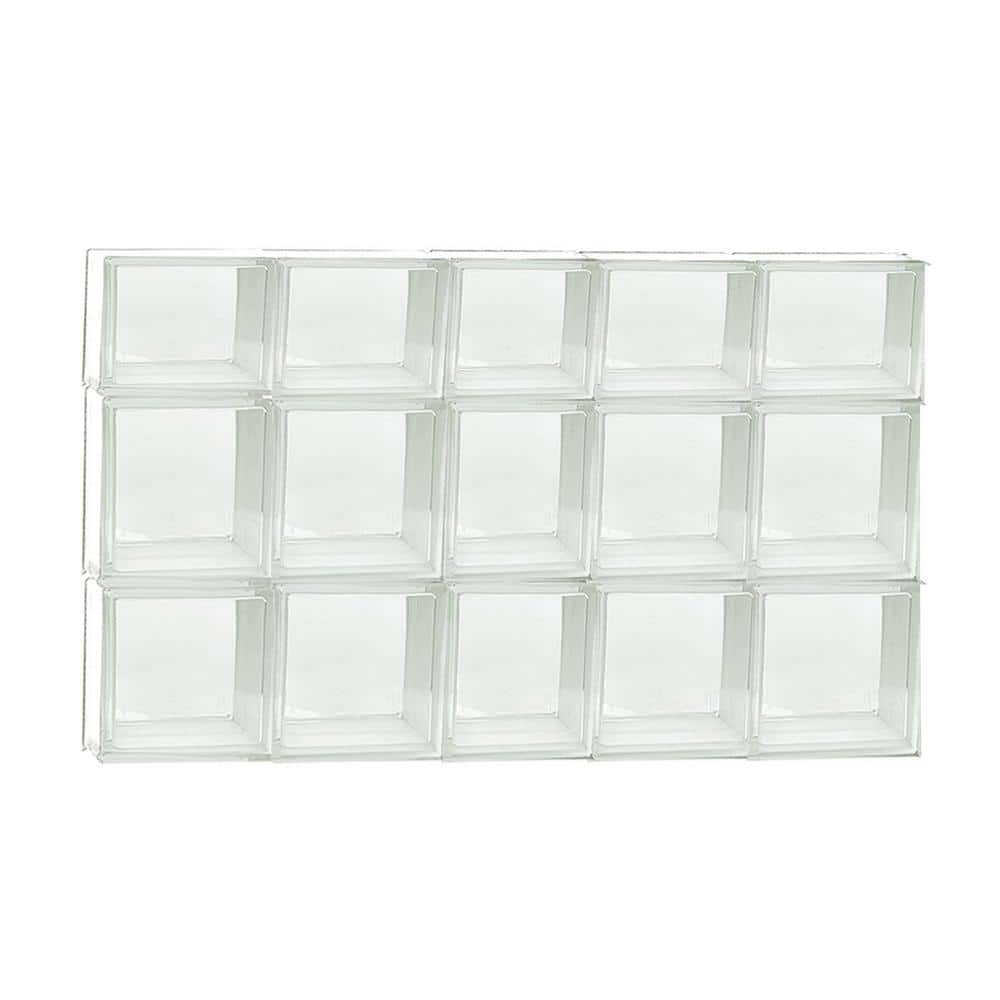 36.75 in. x 21.25 in. x 3.125 in. Frameless Non-Vented Clear Glass Block Window price history on PriceWatchPro