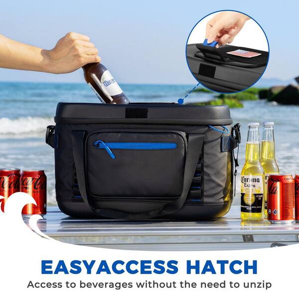 Collapsible Cooler Portable Beach Cooler MOEPISY 48 Large Soft