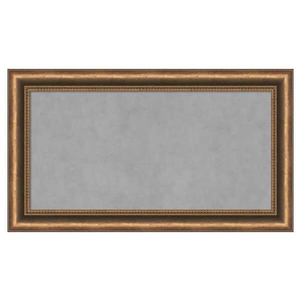 Amanti Art Manhattan Bronze Narrow 28 in. x 16 in. Framed Magnetic Board