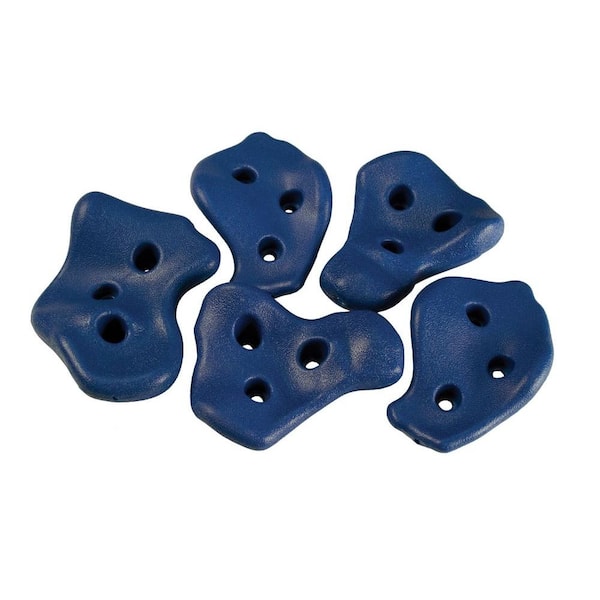 Gorilla Playsets Blue Rocks for Rock Wall (5-Pieces)