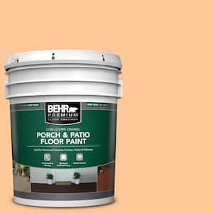 5 gal. #P230-4 Citrus Punch Low-Lustre Enamel Interior/Exterior Porch and Patio Floor Paint