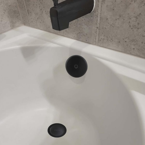 DANCO Touch-Toe Bath Tub Drain Trim Kit, Matte Black 11081 - The