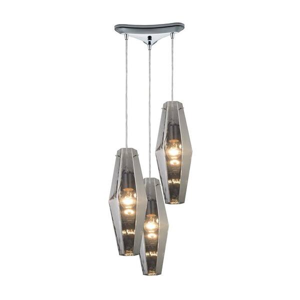 Titan Lighting Pelham 3-Light Polished Chrome Pendant